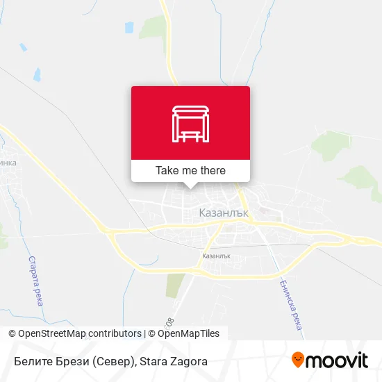 Карта Белите Брези (Север)