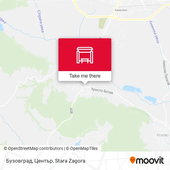 Бузовград, Център map