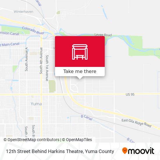 12th Street Behind Harkins Theatre map