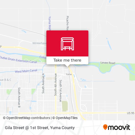 Gila Street @ 1st Street map