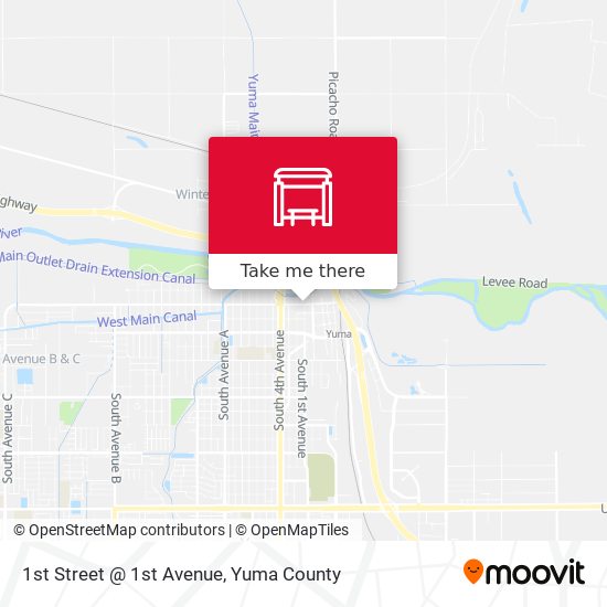 1st Street @ 1st Avenue map