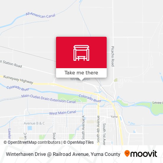 Winterhaven Drive @ Railroad Avenue map