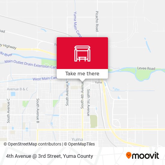 4th Avenue @ 3rd Street map