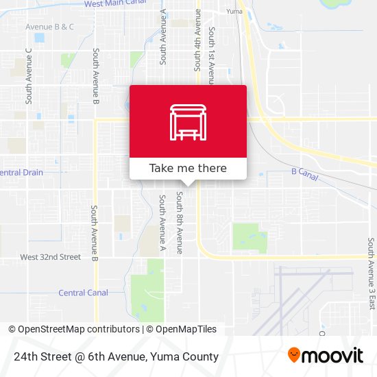Mapa de 24th Street @ 6th Avenue