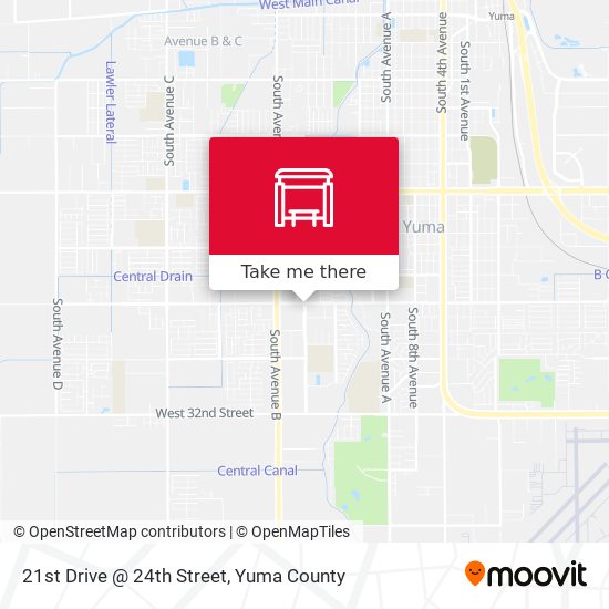 Mapa de 21st Drive @ 24th Street