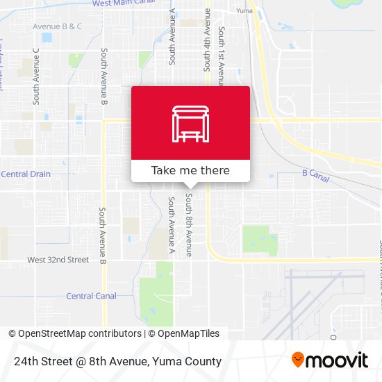 24th Street @ 8th Avenue map