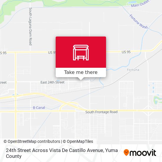 Mapa de 24th Street Across Vista De Castillo Avenue