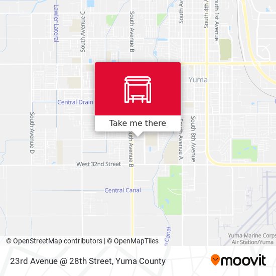 23rd Avenue @ 28th Street map