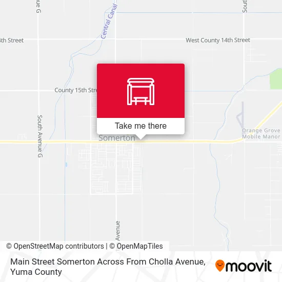 Main Street Somerton Across From Cholla Avenue map