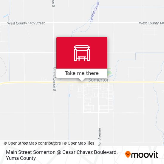 Main Street Somerton @ Cesar Chavez Boulevard map