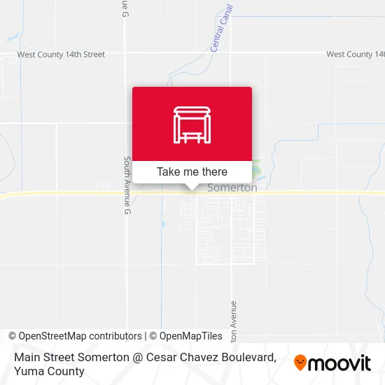 Main Street Somerton @ Cesar Chavez Boulevard map
