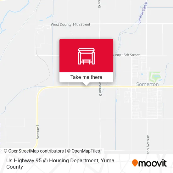 Us Highway 95 @ Housing Department map