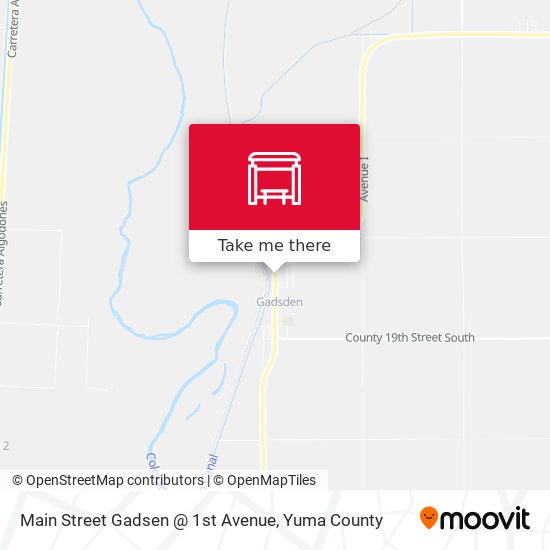 Main Street Gadsen @ 1st Avenue map