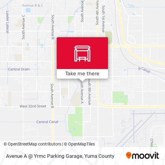 Mapa de Avenue A @ Yrmc Parking Garage