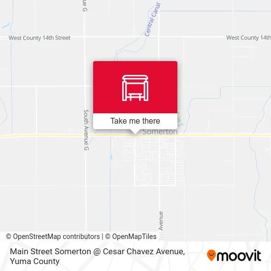 Main Street Somerton @ Cesar Chavez Avenue map