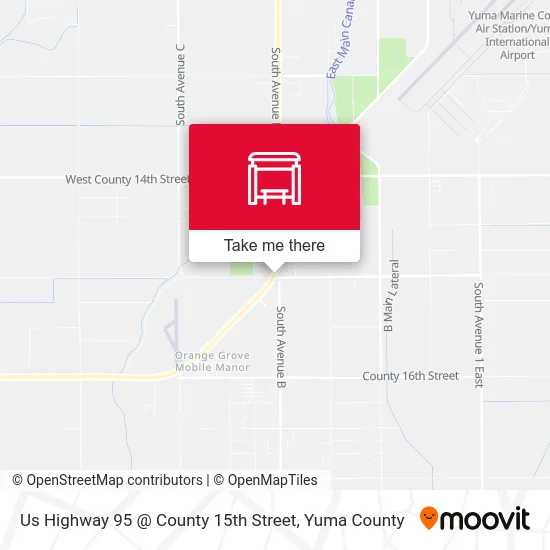 Us Highway 95 @ County 15th Street map