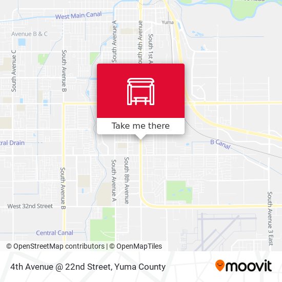 4th Avenue @ 22nd Street map