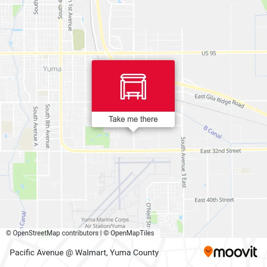 Pacific Avenue @ Walmart map