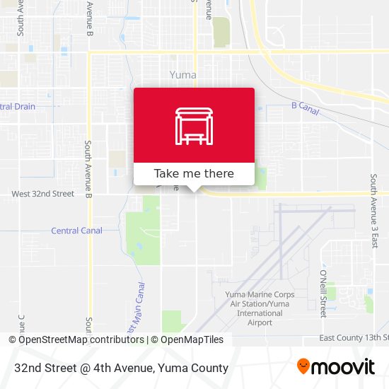 Mapa de 32nd Street @ 4th Avenue