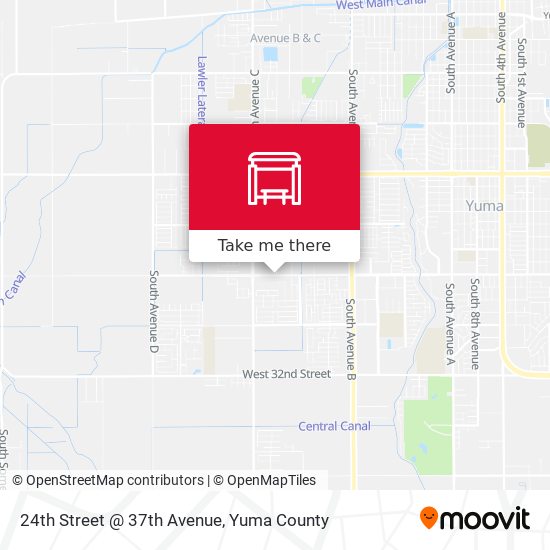24th Street @ 37th Avenue map