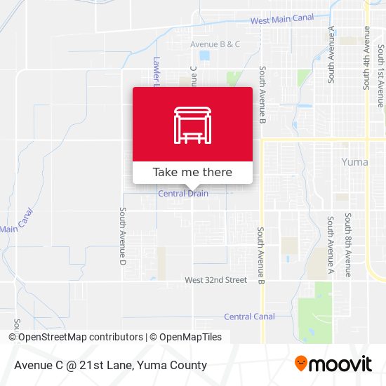 Avenue C @ 21st Lane map