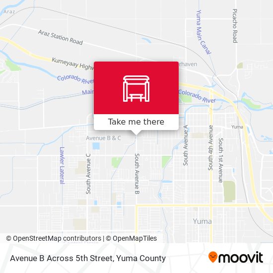 Mapa de Avenue B Across 5th Street