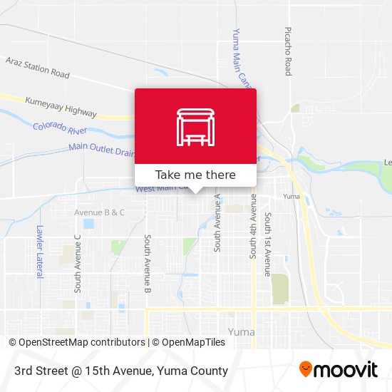 3rd Street @ 15th Avenue map