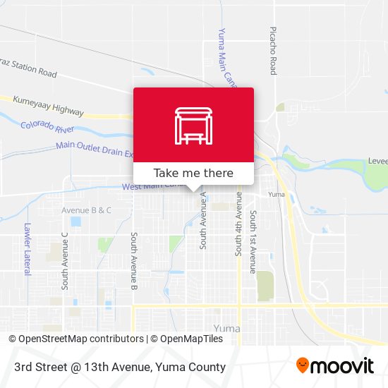Mapa de 3rd Street @ 13th Avenue