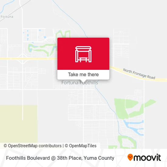 Foothills Boulevard @ 38th Place map