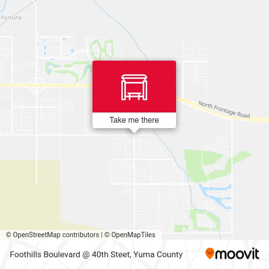 Foothills Boulevard @ 40th Steet map