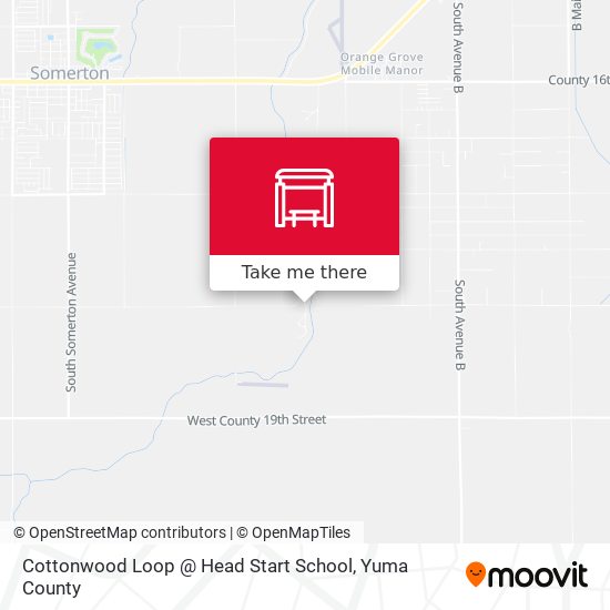 Cottonwood Loop @ Head Start School map