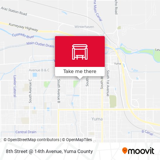 8th Street @ 14th Avenue map