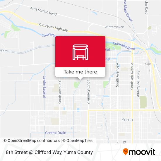 8th Street @ Clifford Way map