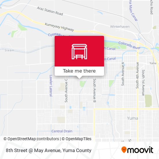 Mapa de 8th Street @ May Avenue