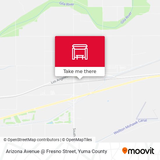 Mapa de Arizona Avenue @ Fresno Street