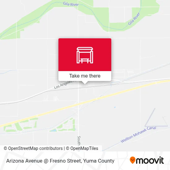 Arizona Avenue @ Fresno Street map