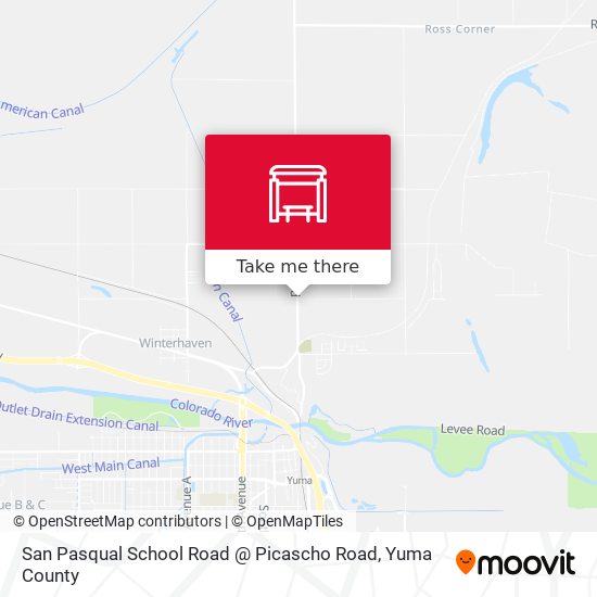 San Pasqual School Road @ Picascho Road map