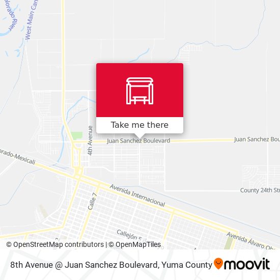 8th Avenue @ Juan Sanchez Boulevard map