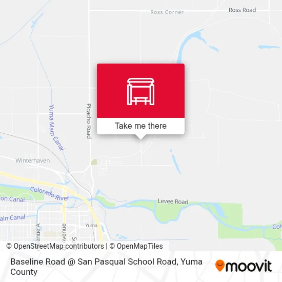 Baseline Road @  San Pasqual School Road map