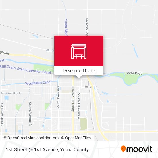 1st Street @ 1st Avenue map