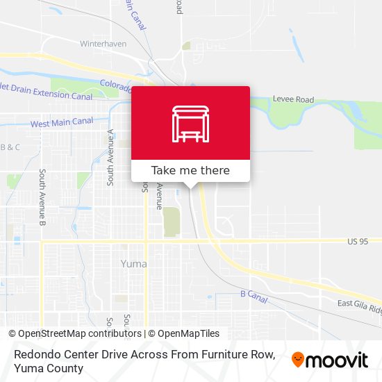 Redondo Center Drive Across From Furniture Row map