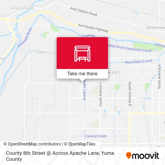 County 8th Street @ Across Apache Lane map