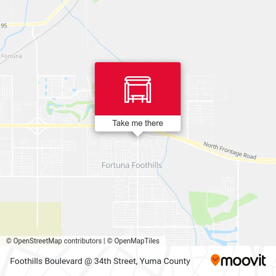 Foothills Boulevard @ 34th Street map