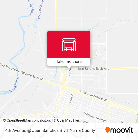 4th Avenue @ Juan Sanchez Blvd map