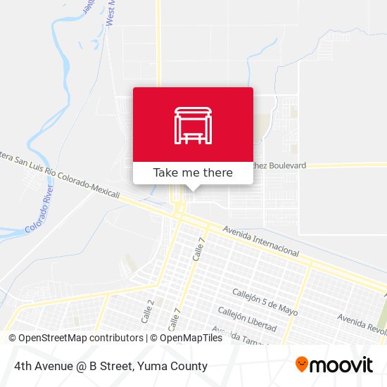 4th Avenue @ B Street map