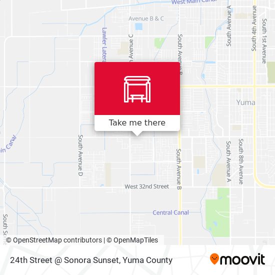 Mapa de 24th Street @ Sonora Sunset