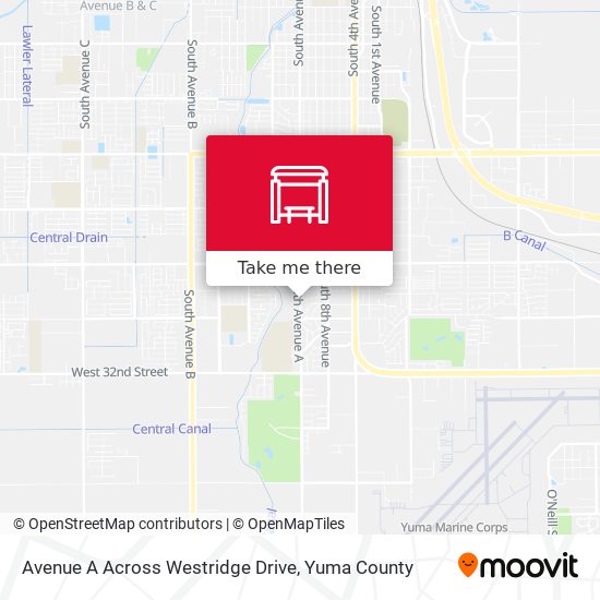 Avenue A Across Westridge Drive map