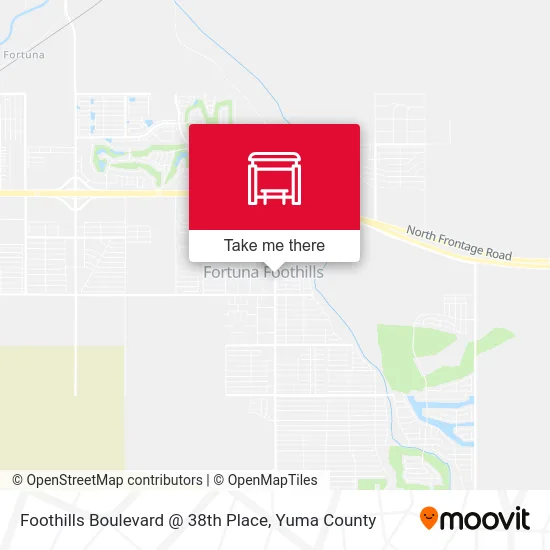 Foothills Boulevard @ 38th Place map