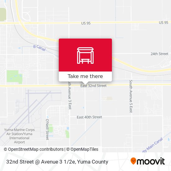 32nd Street @ Avenue 3 1/2e map