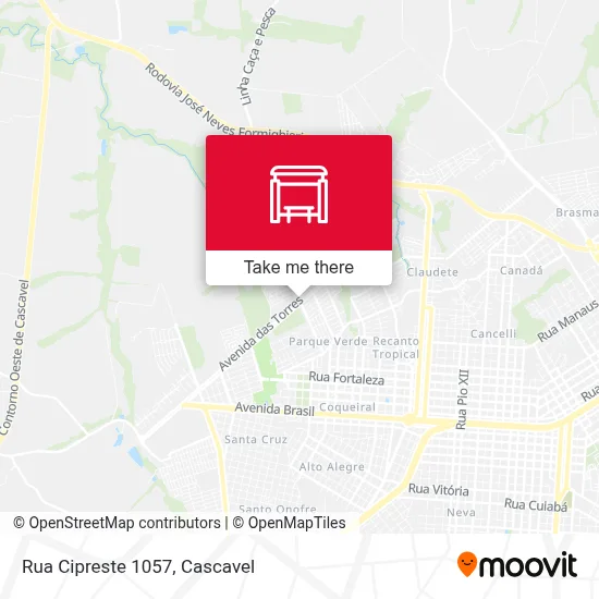 Rua Cipreste 1057 map